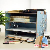 佶之屋 木質DIY加厚多功能A4文件雜誌收納架