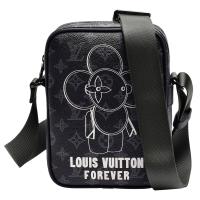 LV M43677經典Danube PM系列Monogram帆布Vivienne FOREVER太陽花圖案肩/斜背包