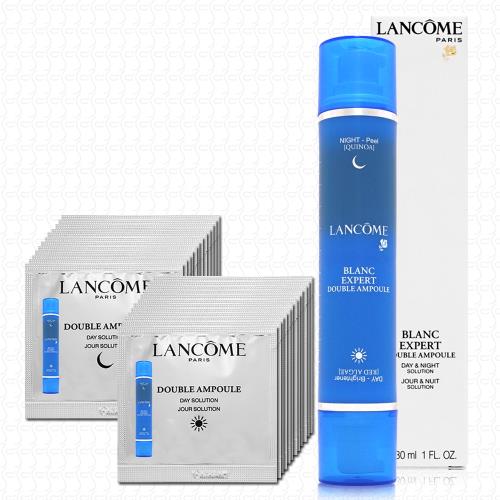 LANCOME蘭蔻 激光煥白亮顏日夜雙精萃15ml+15ml(贈1ml+1mlx12入)