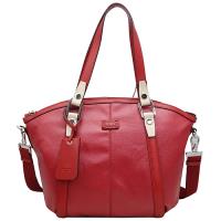 TOD’S New G-Bag特殊光面帆布手提/斜背船型包_紅