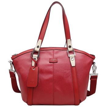 TOD’S New G-Bag特殊光面帆布手提/斜背船型包_紅