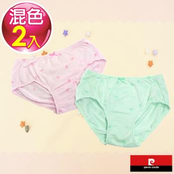 Pierre Cardin皮爾卡登 女兒童彈力皇冠印花三角褲-混色6件組(KD123001)
