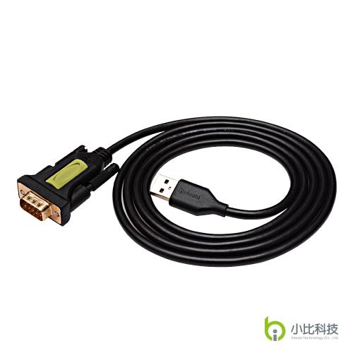 小比科技- 單串口公對公鍍金轉接線 - 1.5米USB to RS232