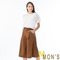 MONS名媛氣質公主袖100%純棉上衣