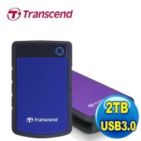 Transcend創見 StoreJet 2TB 25H3 USB3.0 2.5吋行動硬碟(TS2TSJ25H3)