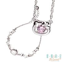 甜蜜約定 HelloKitty 幸運小物純銀項鍊+愛作夢純銀手鍊