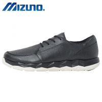 MIZUNO 美津濃 WAVE SN WALK CLASSIC 男 天然皮革 健走鞋 黑 B1GE184190