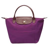 LONGCHAMP 經典Le Pliage系列摺疊短把尼龍水餃包(小-大麗花色)