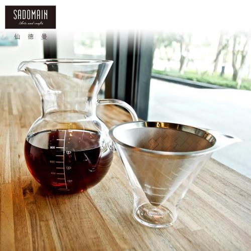 仙德曼 SADOMAIN   八杯濾杯壺組1000ml(34oz / 8Cup)