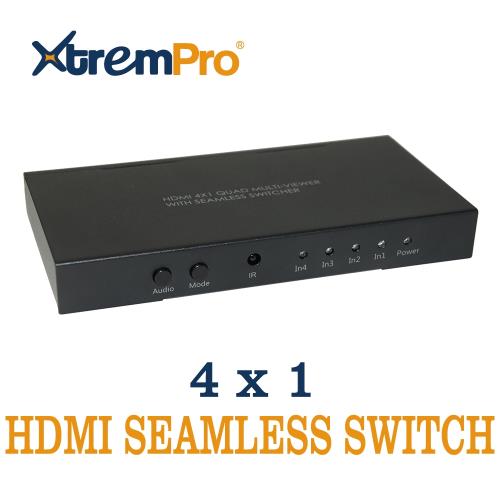 Xtrempro 四進一出 HDMI 畫面分割無縫切換器 HM-SW401S