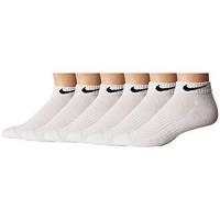 Nike 2018男女舒適Cushion低切白色運動襪6入組
