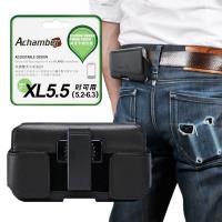 Achamber for HUAWEI Y7 Prime /華為 Y6 真皮旋轉腰掛橫式皮套