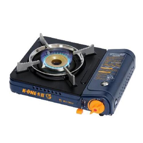 卡旺K1-A005D雙安全卡式爐+韓國原裝鋁合金不沾黏長方形烤盤(33CM)RDQ-330