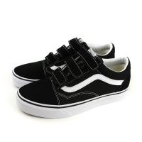 VANS 基本款 休閒鞋 經典 魔鬼氈 黑白色 isport愛運動全新正品 181010570