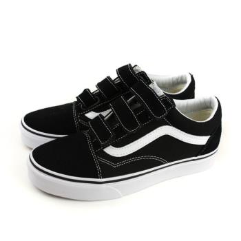 VANS 基本款 休閒鞋 經典 魔鬼氈 黑白色 isport愛運動全新正品 181010570