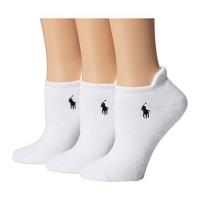 Ralph Lauren 2018女馬球腳踝運動白色短襪3入組