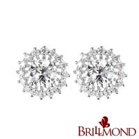 BRILLMOND 閃耀璀璨50分鑽石耳環(F/SI2 50分X2)