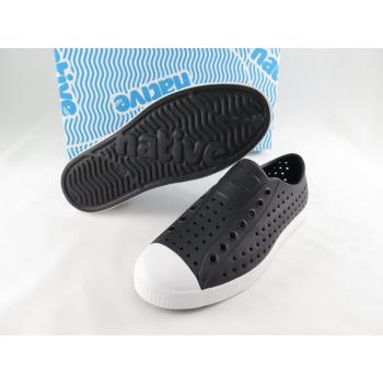 Native JEFFERSON 洞洞鞋 懶人鞋 黑白 isport愛運動全新正品 111001001105