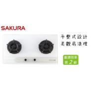 櫻花牌 G2522G二口小面板易清檯面爐