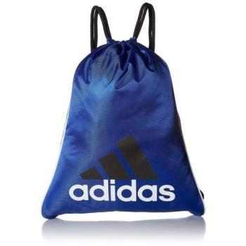 Adidas 2018時尚Burst大學藍色前後雙用抽繩後背包 