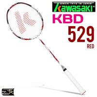 Kawasaki KBD529 碳纖維超輕羽球拍(紅)