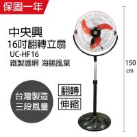 中央興 16吋電扇 翻轉循環立扇電風扇 UCHF16