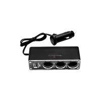 汽車用三孔+USB輸出孔擴充點煙器