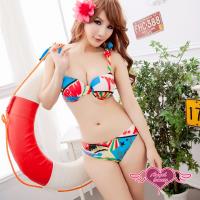天使霓裳 美式塗鴉 兩件式比基尼泳衣(彩XL) VA14423