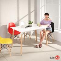 LOGIS邏爵 自然簡約北歐寬80cm餐桌 長桌 工作桌 書桌 休閒桌 T12080W