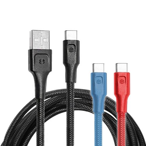 TENGWEI For Type-c 鋼鐵魚絲快速充電線180cm-2條入