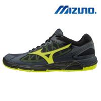 【MIZUNO 美津濃】WAVE SUPERSONIC 男 排球鞋 深丈青X螢光綠 V1GA184047