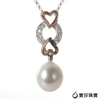 BaoSha【寳莎珠寶】DD 心套心真愛珍珠14K項鏈