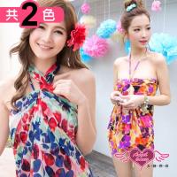 天使霓裳 繽紛波點 三件式比基尼泳裝(共兩色M~XL) BB14071