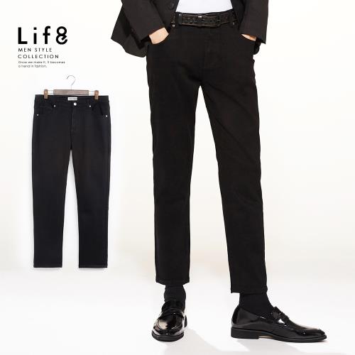 Life8-Formal 磨毛厚感 舒彈修身牛仔長褲-12030