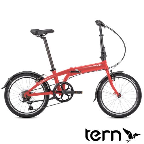 Tern 2019Link A7鋁合金20吋7速折疊單車-消光紅底白標