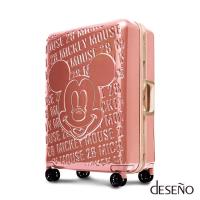Deseno Disney 迪士尼 MICKEY 米奇 經典復刻 浮雕 多色 鋁框 旅行箱 28吋 行李箱 D2663