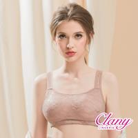 Clany 可蘭霓 訂製平面蕾絲涼感無鋼圈M-2XL內衣 (裸感 6938-15)