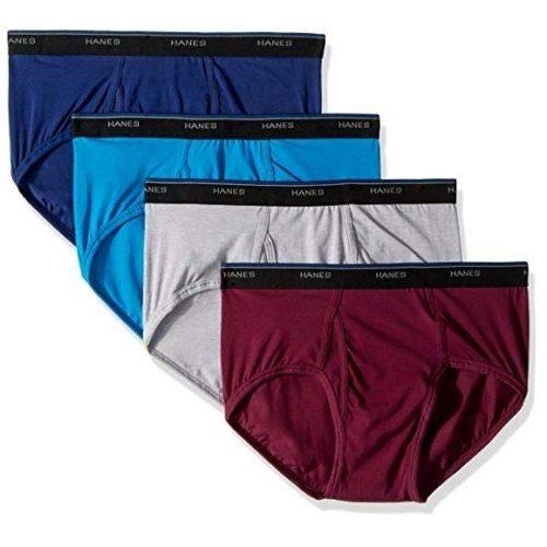 Hanes 2018男時尚Comfort藍灰棗色三角內著混搭4件組 