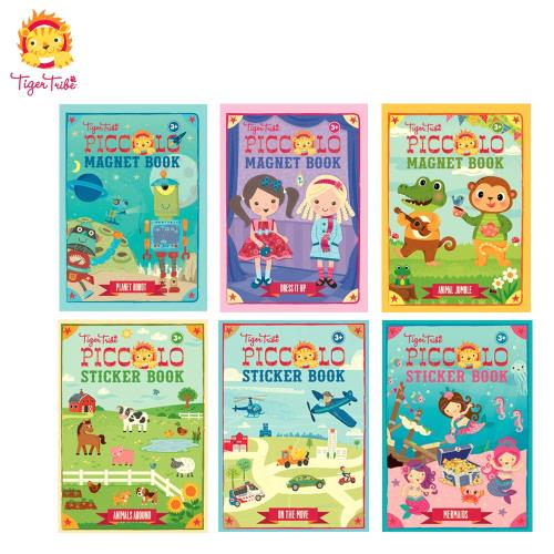BabyTiger虎兒寶 TIGER TRIBE遊戲磁鐵口袋書益智趣味磁鐵書  超值6本組