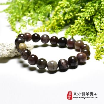 木化石手鍊、樹化玉手鍊(木化石珠子、樹化玉珠子，珠徑約10~10.5mm，19顆珠，OWO040)  。【東方翡翠寶石】