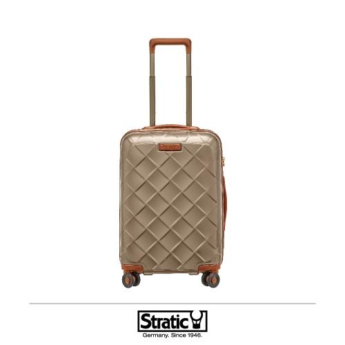 德國Stratic  19吋 登機箱 雙齒防盜防爆拉鍊-香檳色
