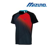 【MIZUNO 美津濃】男短袖羽球T恤 紅黑(72TA850109)