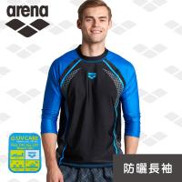 限量 春夏新款 arena 健身休閒款 LSS8232M 男士防曬泳衣長袖防曬高彈舒適保暖潛水衝浪
