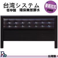 (RB)歡欣水鑽靠墊木質床頭片-加大6呎
