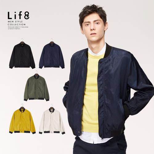 Life8-Casual 簡約經典 防風面料 MA1飛行外套-10142