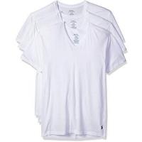 Ralph Lauren 男時尚馬球白色短袖V領內衣3件組