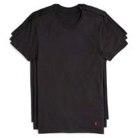 Ralph Lauren 男時尚馬球黑色短袖圓領內衣3件組
