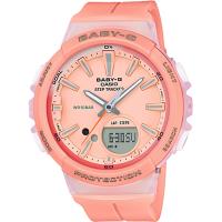 CASIO 卡西歐 Baby-G 慢跑計步手錶-粉 BGS-100-4A / BGS-100-4ADR