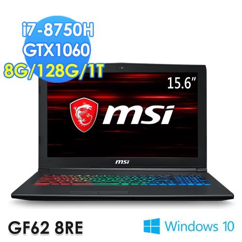 msi微星 GF62 8RE-062TW 15.6吋 i7-8750H GTX1060 WIN10電競筆電