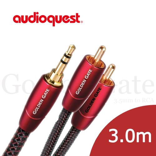 美國線聖 Audioquest Golden Gate (3.5mm to RCA) 訊號線 3.0M/公司貨